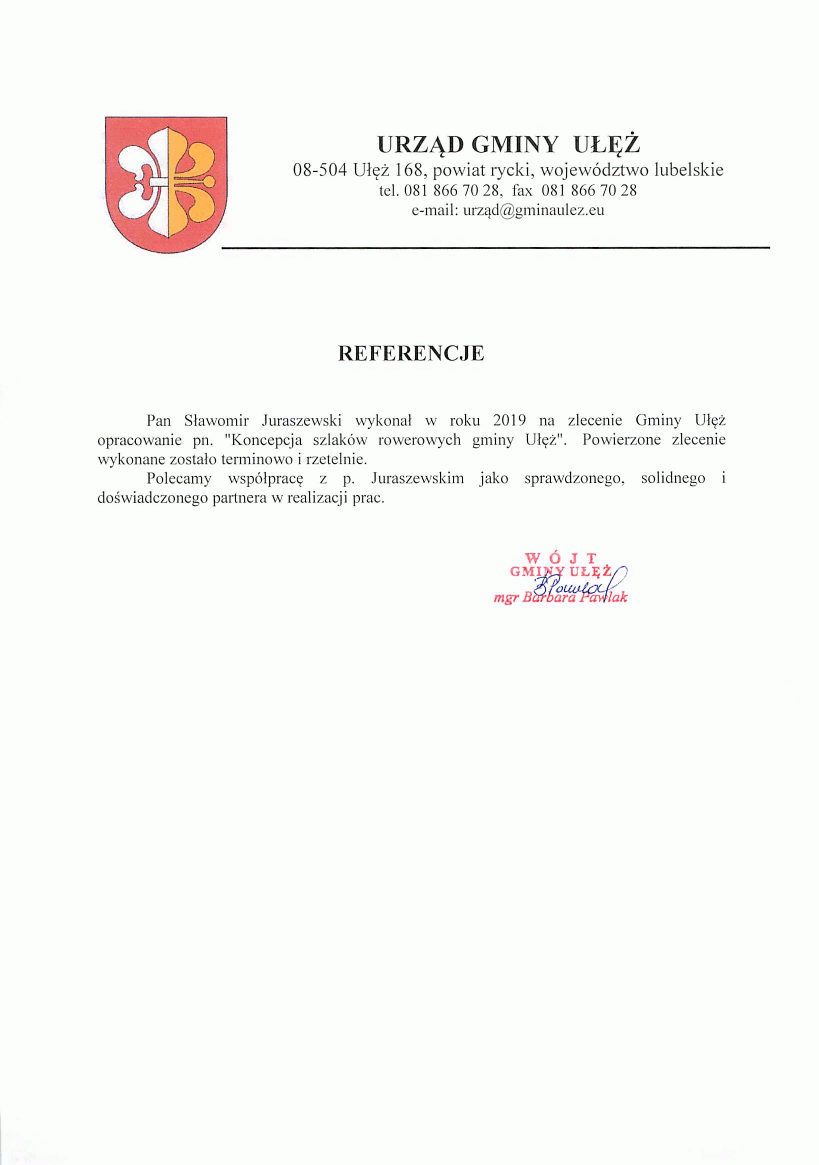 referencje gmina Ułęż